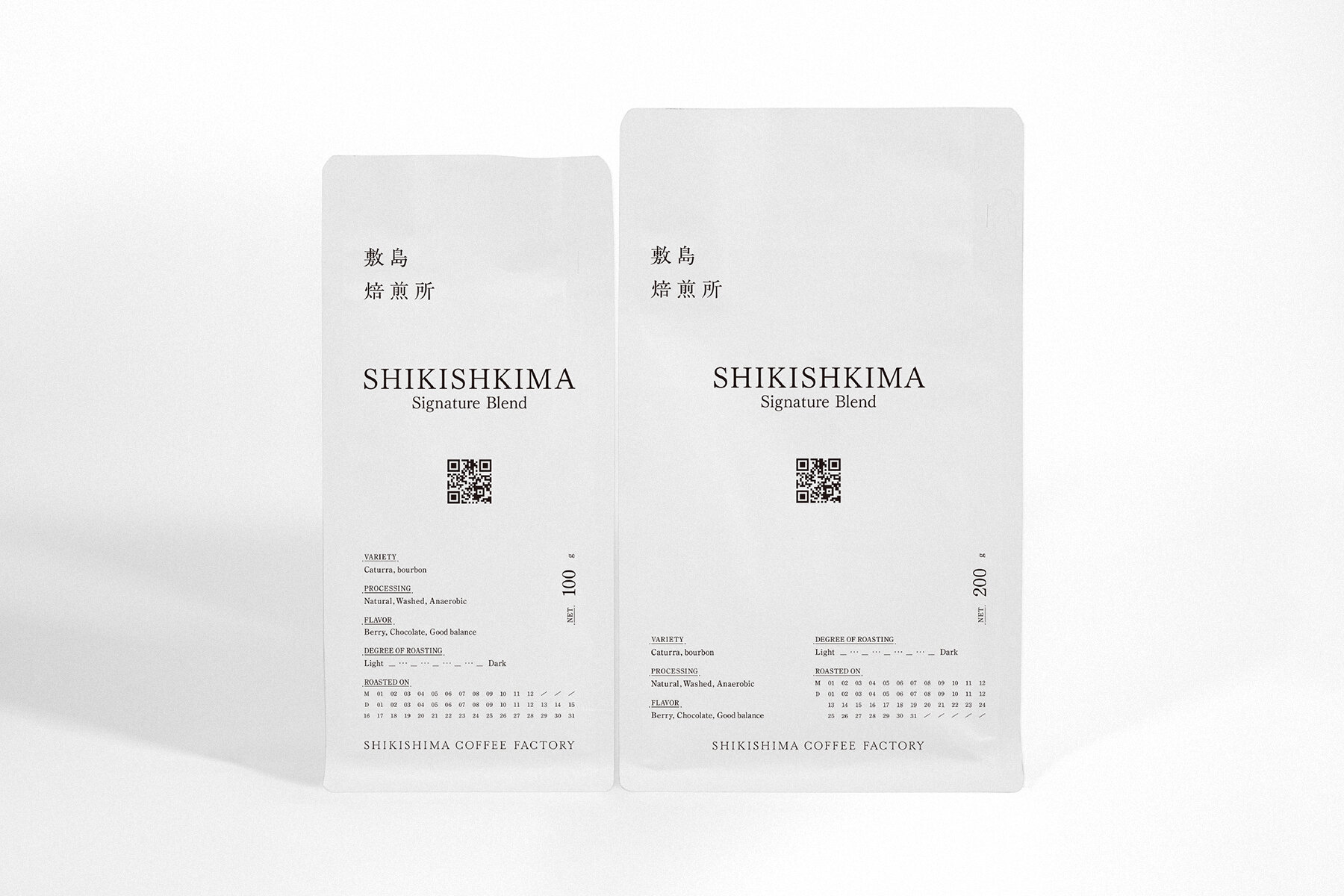 SHIKISHIMA COFFEE FACTORY PACKAGE DESIGN