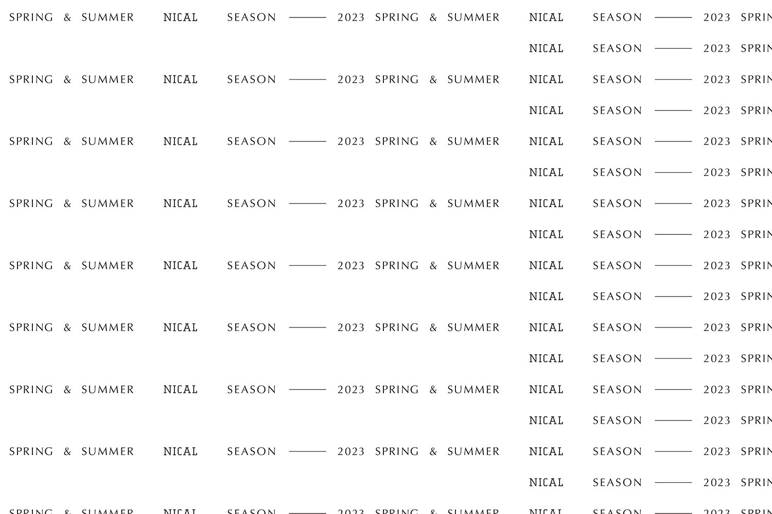 NICAL SEASON CATALOGUE