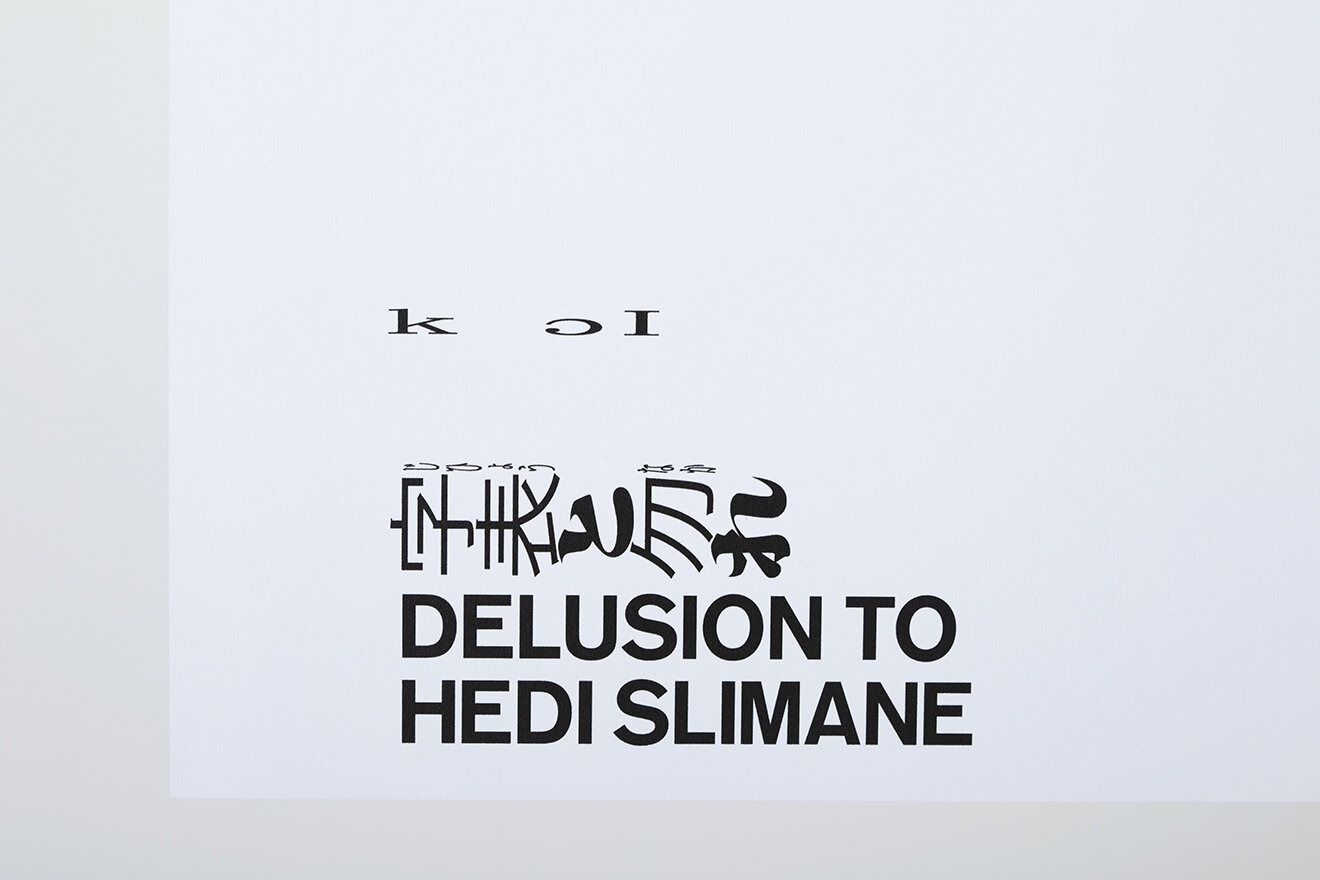 DELUSION TO HEDI SLIMANE POSTER