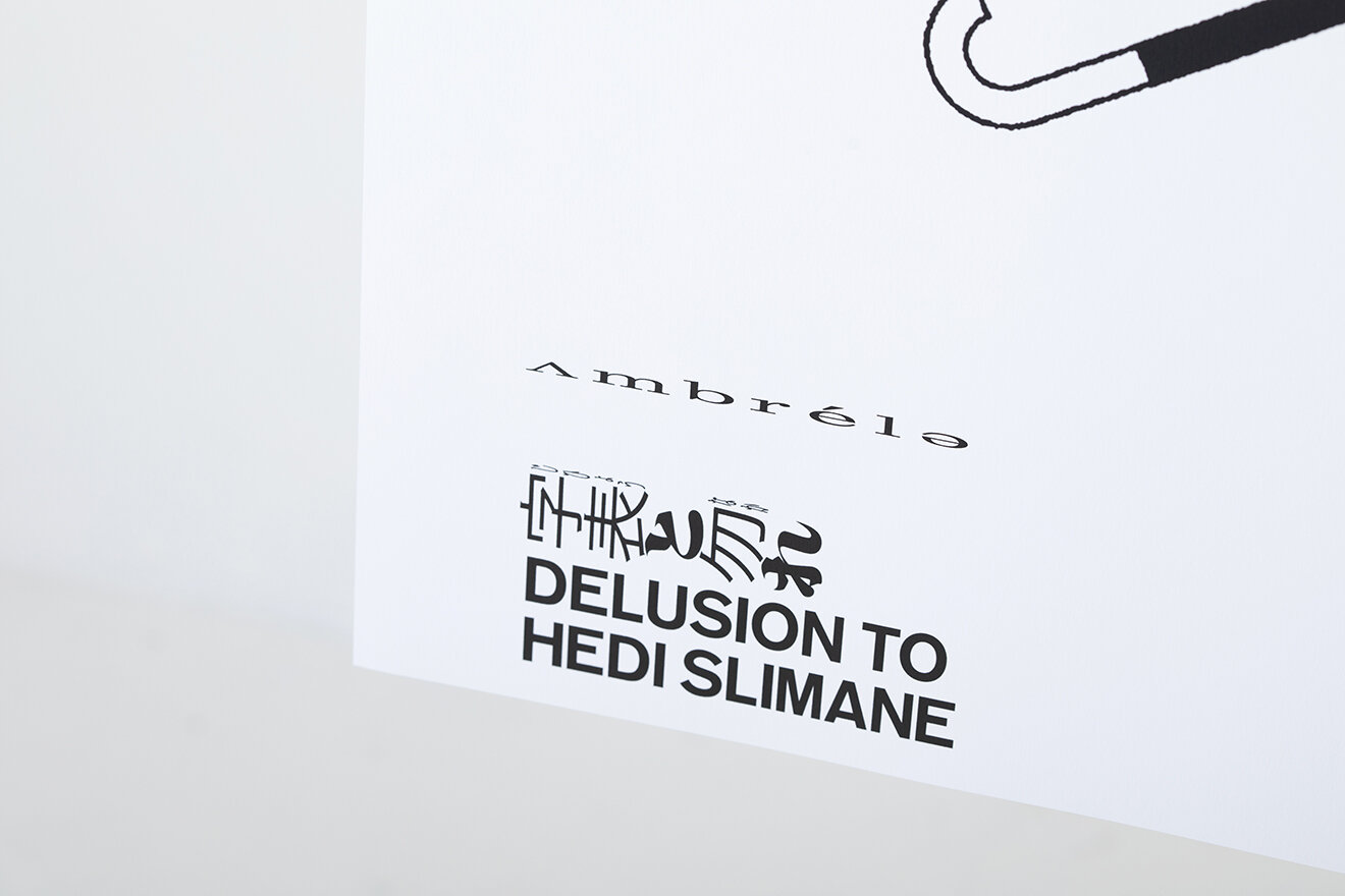 DELUSION TO HEDI SLIMANE POSTER