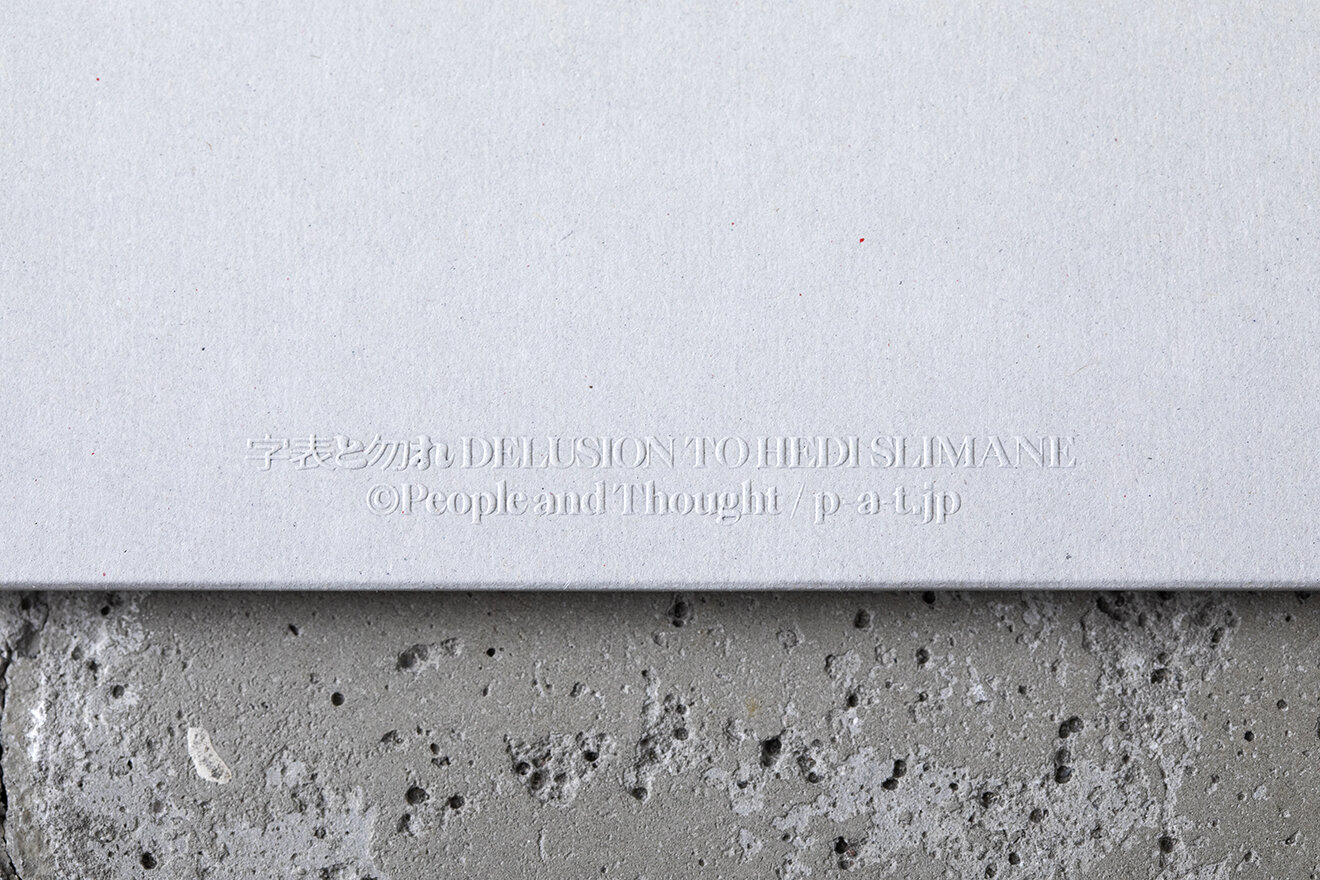 DELUSION TO HEDI SLIMANE BOOK