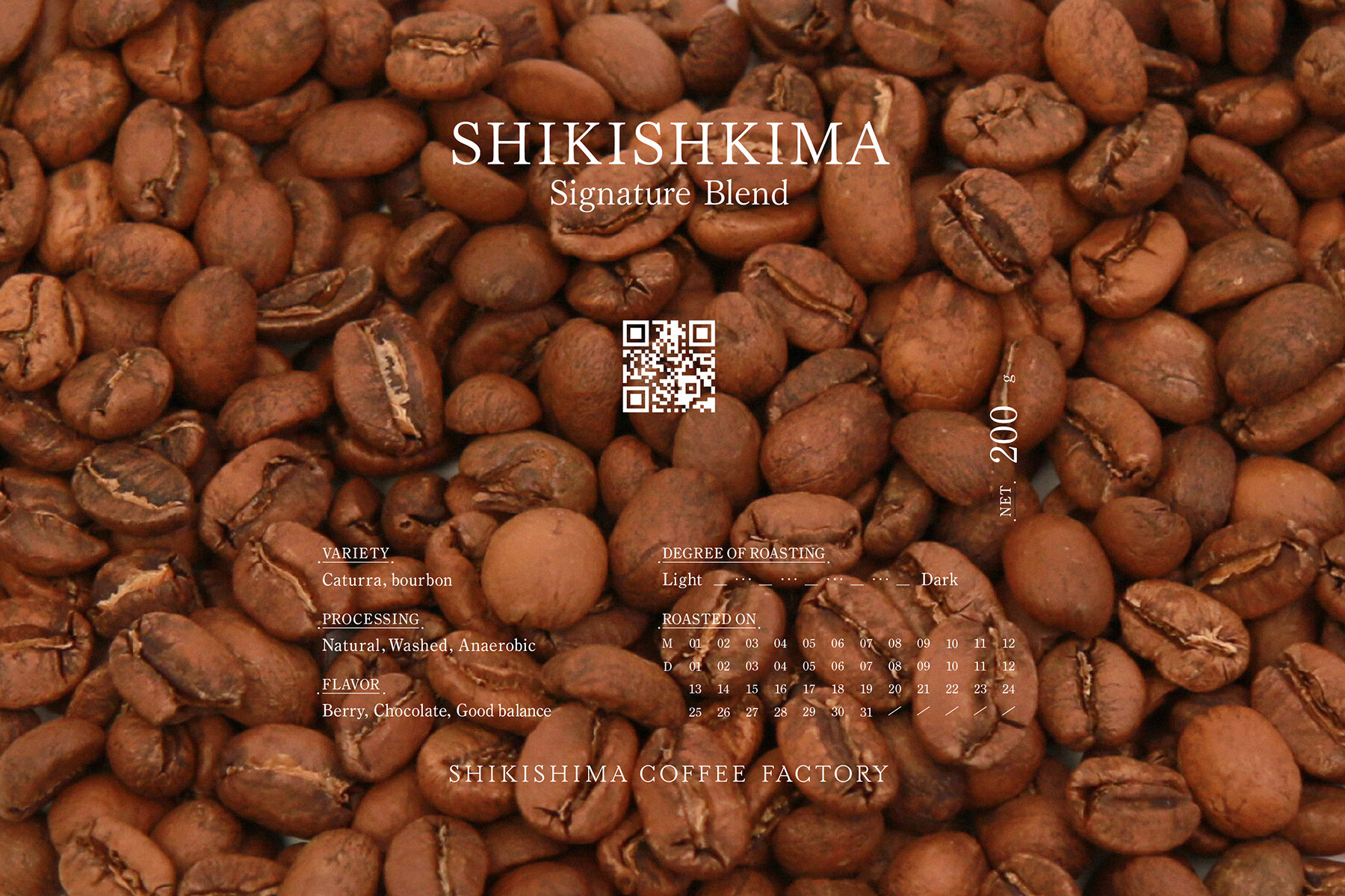 SHIKISHIMA COFFEE FACTORY PACKAGE DESIGN