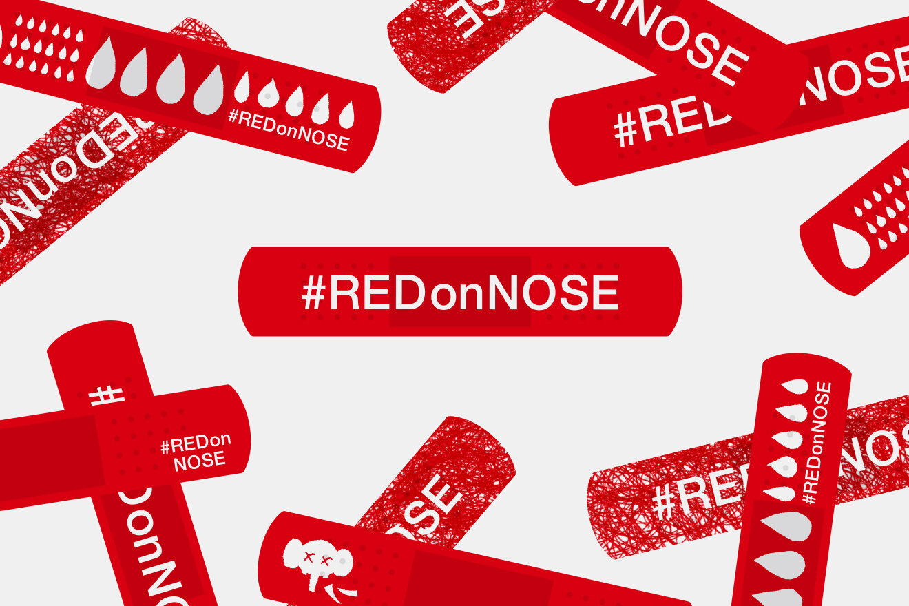 WILD AID RED ON NOSE